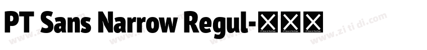 PT Sans Narrow Regul字体转换